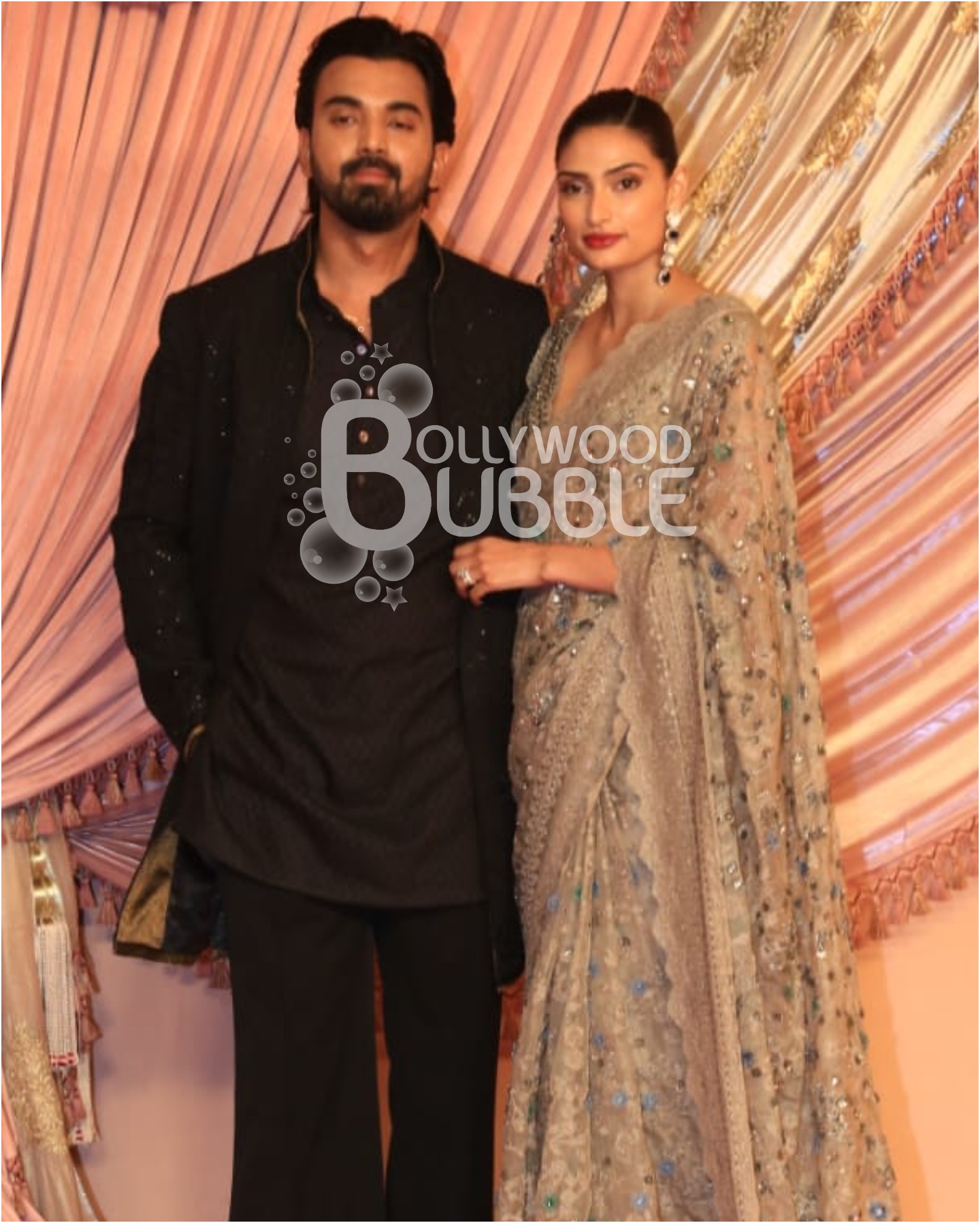 Athiya and KL Rahul at Anant Ambani and Radhika Merchant's Sangeet Ceremony