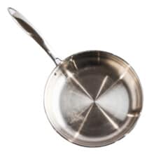 Frying pan on white background