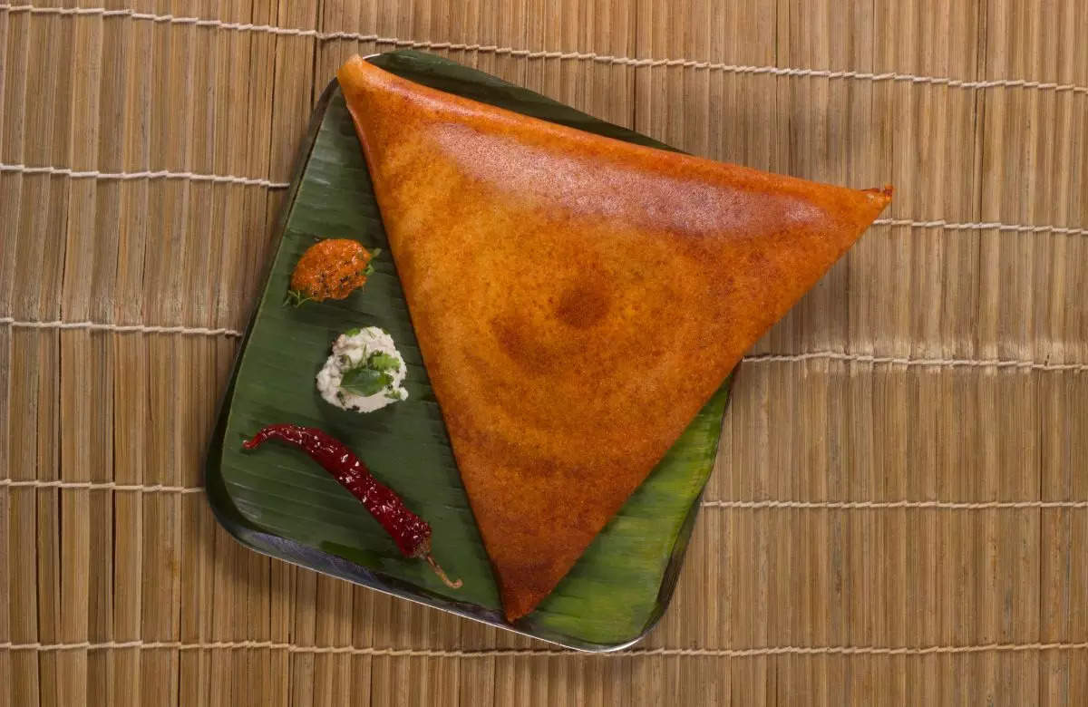 Roasted dosa with ghee