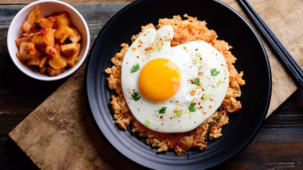 Fried rice with kimchi