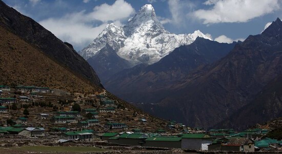 The Tibetan Plateau in Central Asia is often referred to as "The roof of the world" For its stunning aerial view of majestic mountains and unspoiled landscapes, it is the largest and highest plateau in the world, with an average elevation of over 14,764 feet.