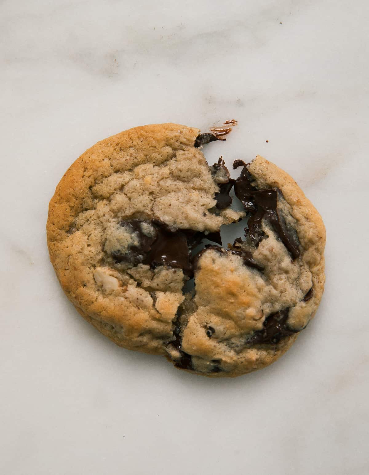 Close-up of chocolate and banana cookies