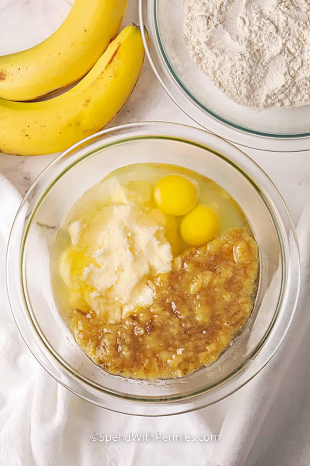 Ingredients to make Classic Banana Bread