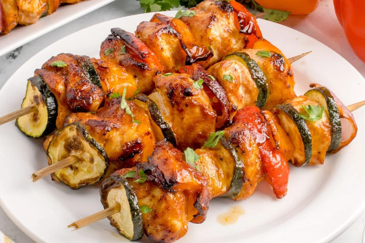 A perfect chicken skewer dish for dinner recipes.