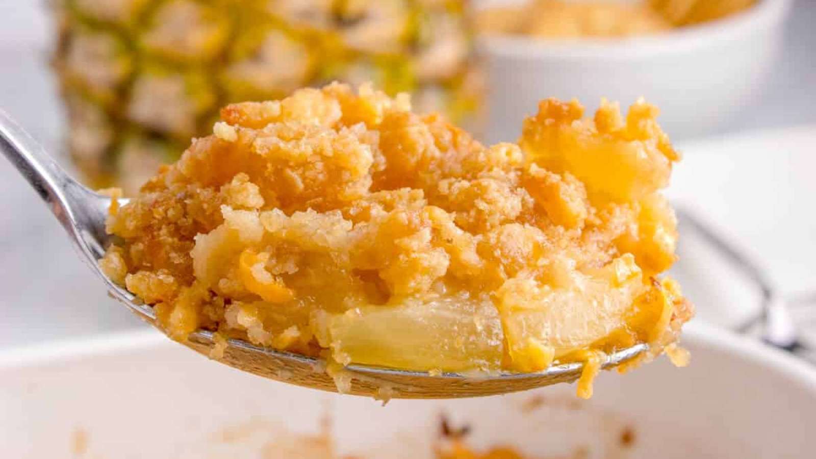 Southern Style Pineapple Casserole 