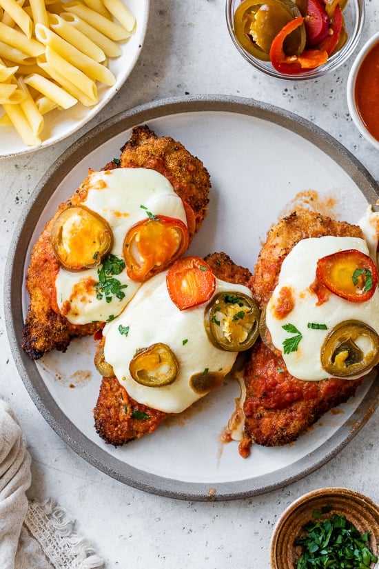 Chicken Parmesan with Spicy Vodka