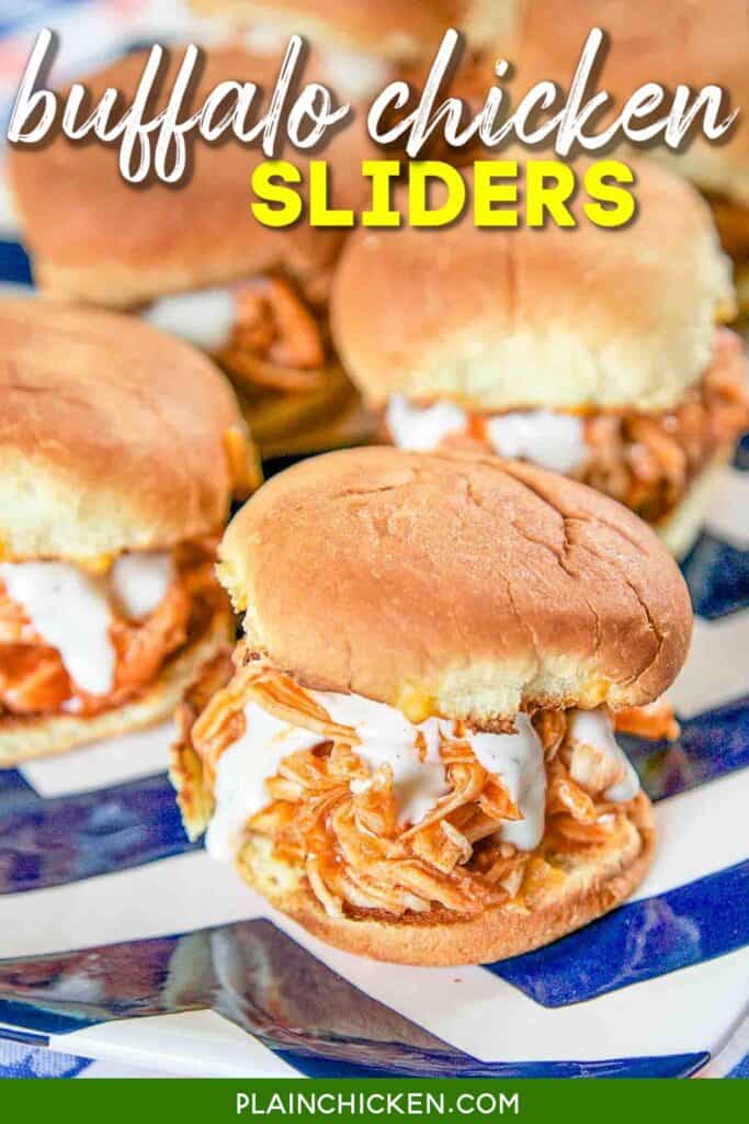 Buffalo Style Shredded Chicken Sandwich Platter