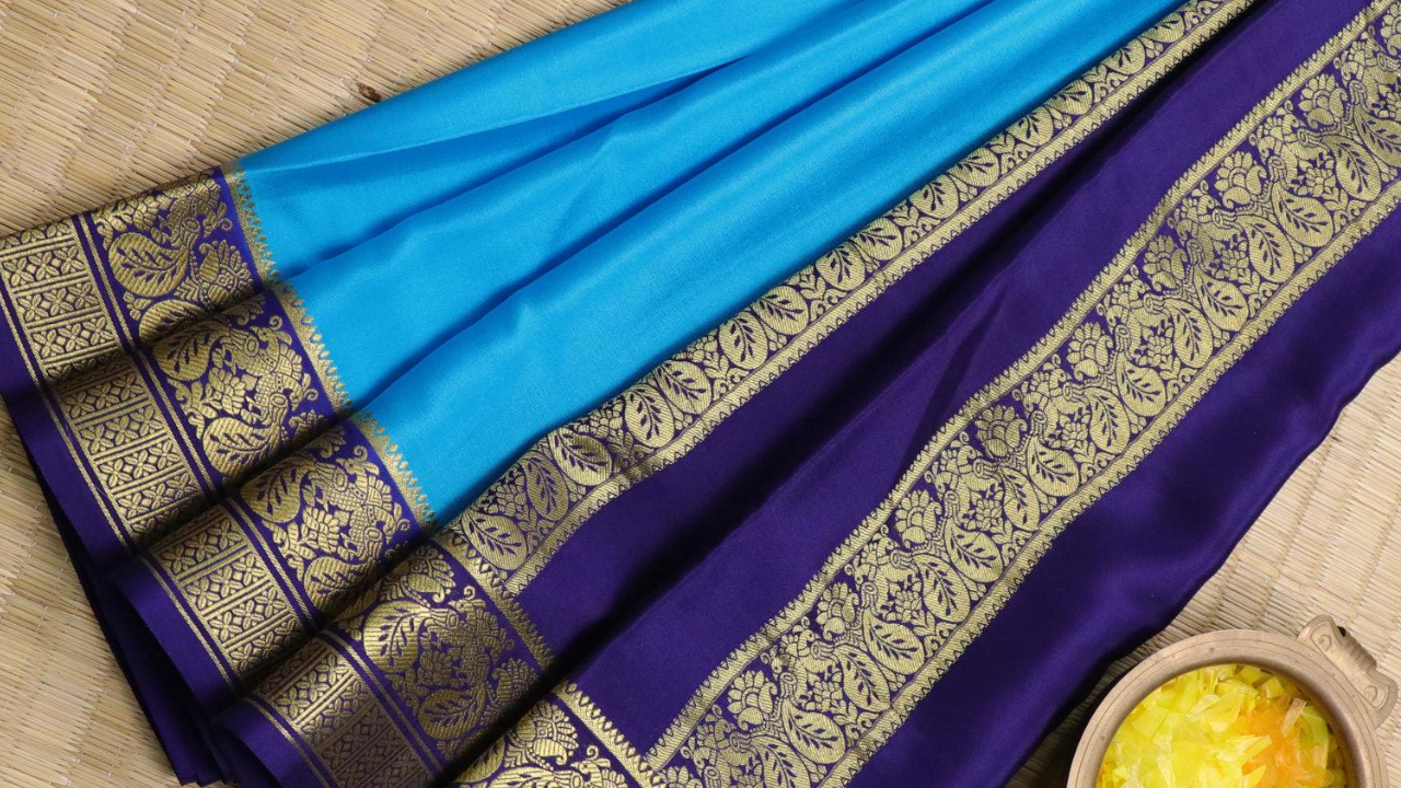 Mysore Silk Saree Image Credit: Prashantisarees com