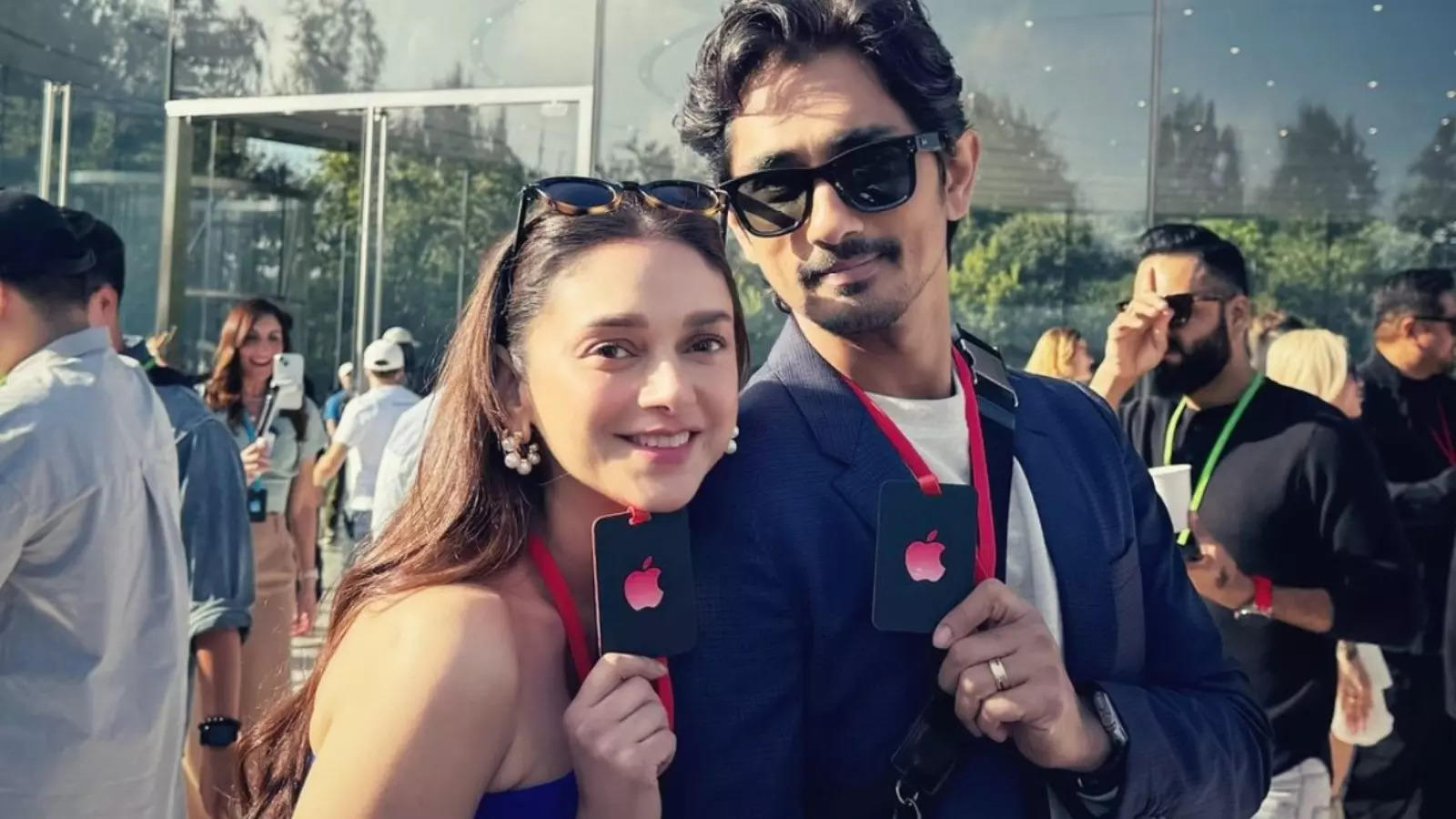 Siddharth and Aditi Rao Hydari