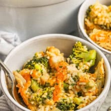 Chicken and Broccoli Rice Casserole Bowls