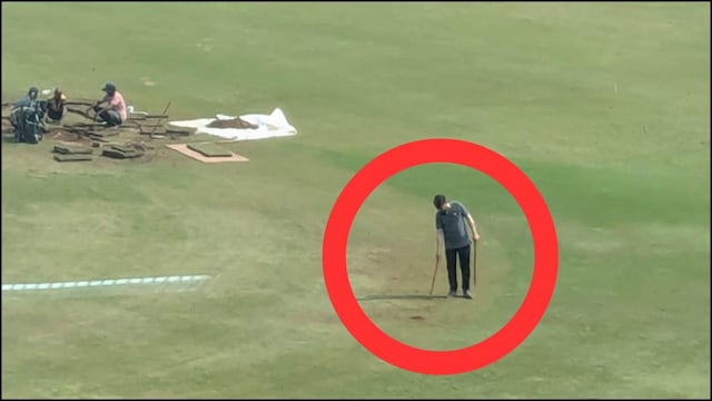 Unique ways to dry a cricket pitch in India