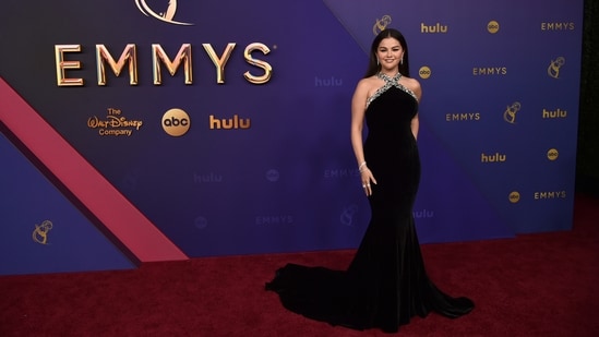 Selena Gomez arrives at the 76th Primetime Emmy Awards. (Richard Shotwell/Invision/AP)