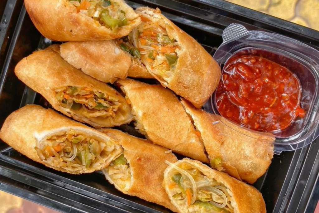 Delicious Schezwan rolls