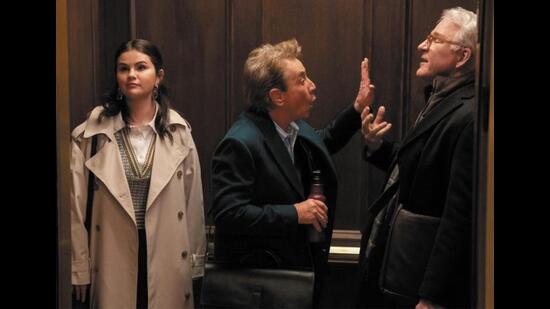 Selena Gomez, Martin Short and Steve Martin in Only Murders in the Building