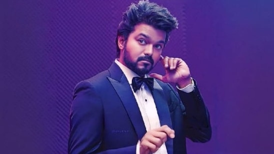 Vijay in a still from Venkat Prabhu's The GOAT.