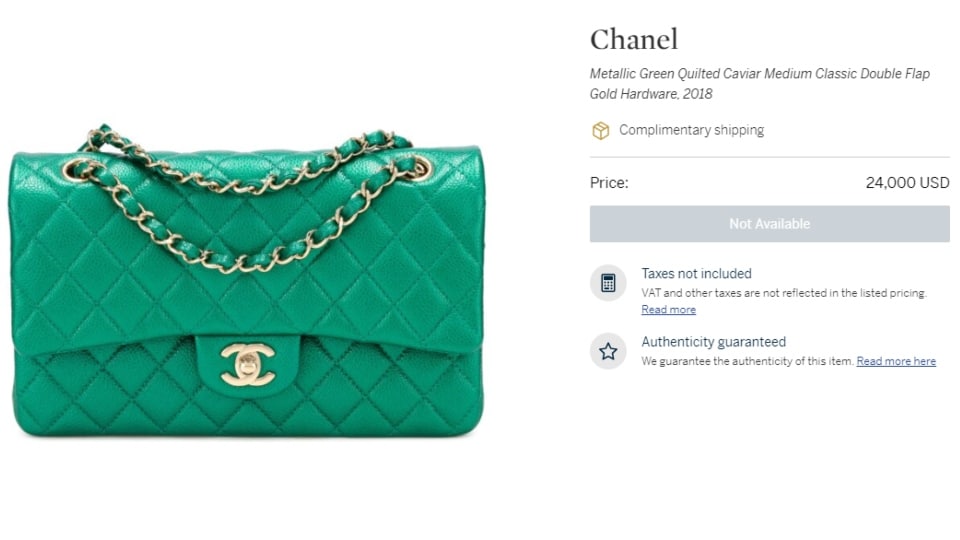 Chanel bag is priced at a whopping Rs 20 lakh (Sotheby's)