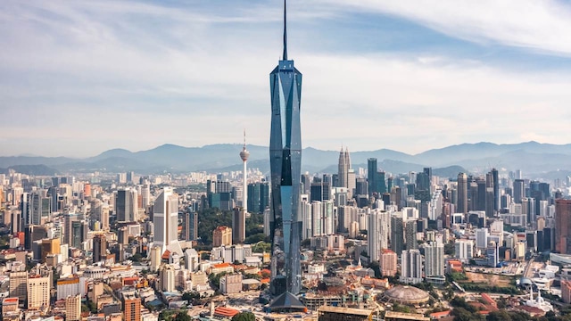 2. Merdeka 118, Kuala Lumpur, Malaysia | Merdeka 118 was completed in 2023 and stands at 644 metres tall, making it the second tallest building in the world. It has 118 floors and is a prominent landmark on the Kuala Lumpur skyline.