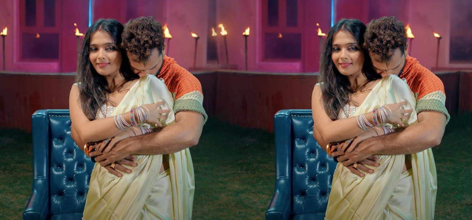 Watch: Khesari and Kanishka's tremendous chemistry seen in the song 'Sari Ke Plate', this song is creating a buzz as soon as it is released.