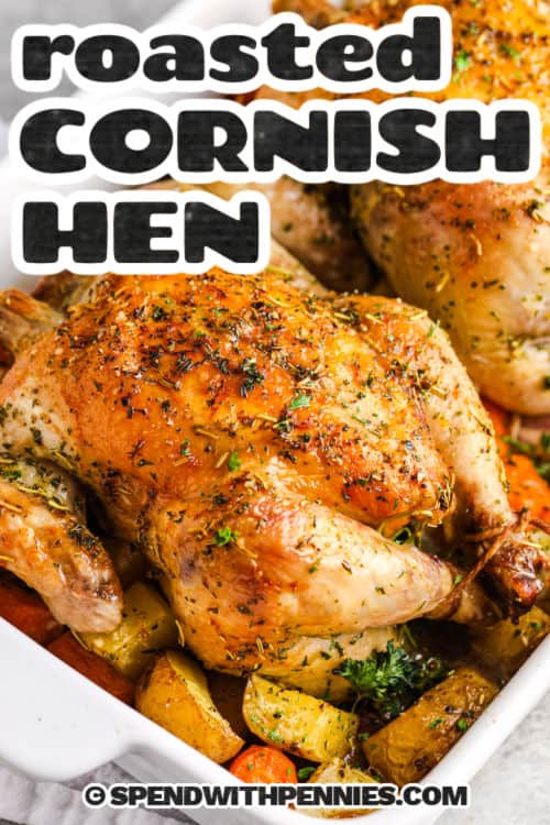 Roasted Cornish Hen with title