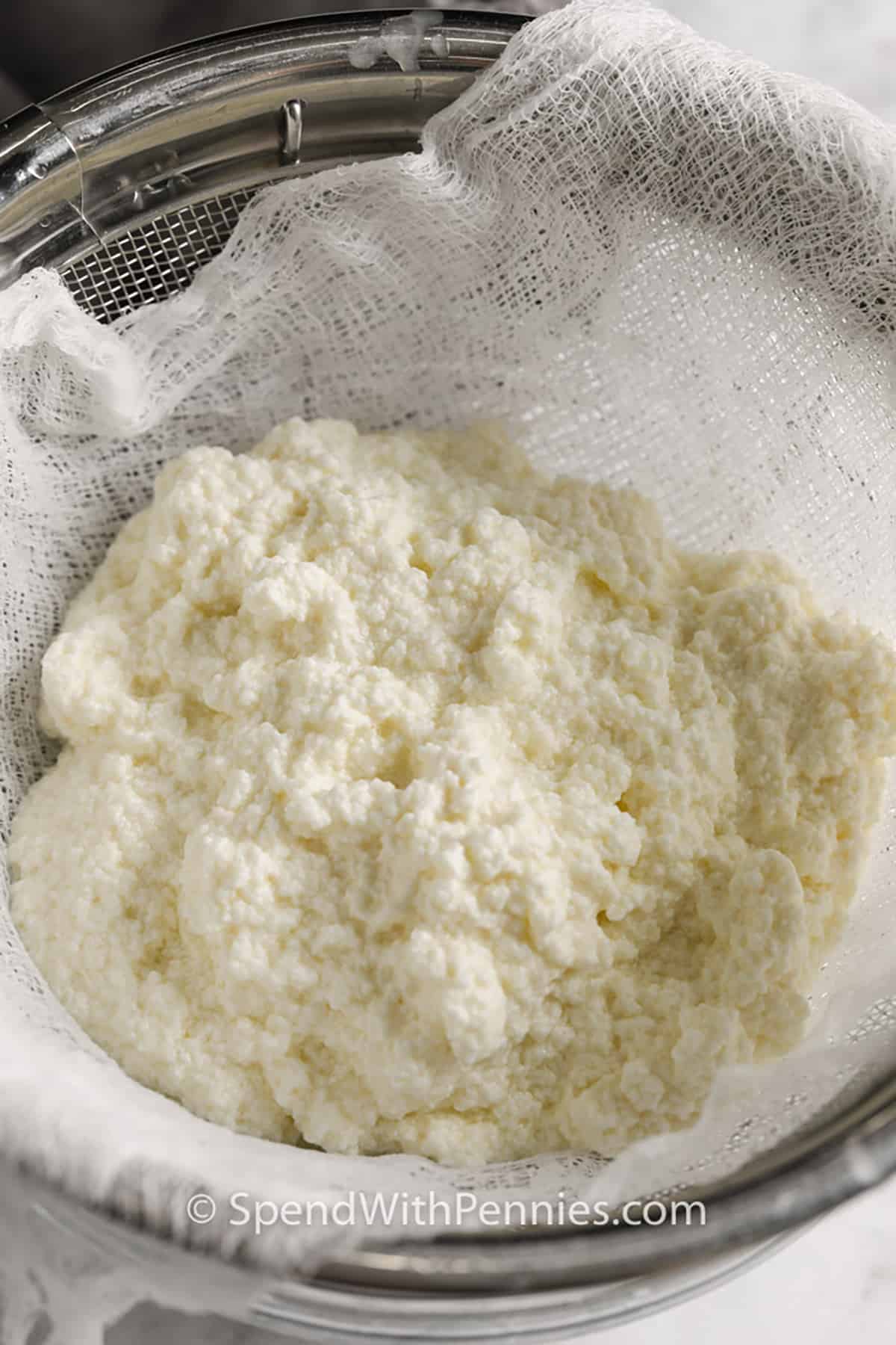 strain ricotta cheese