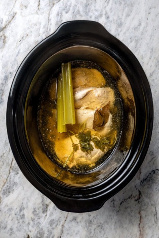 Ingredients for Slow Cooker Shredded Chicken