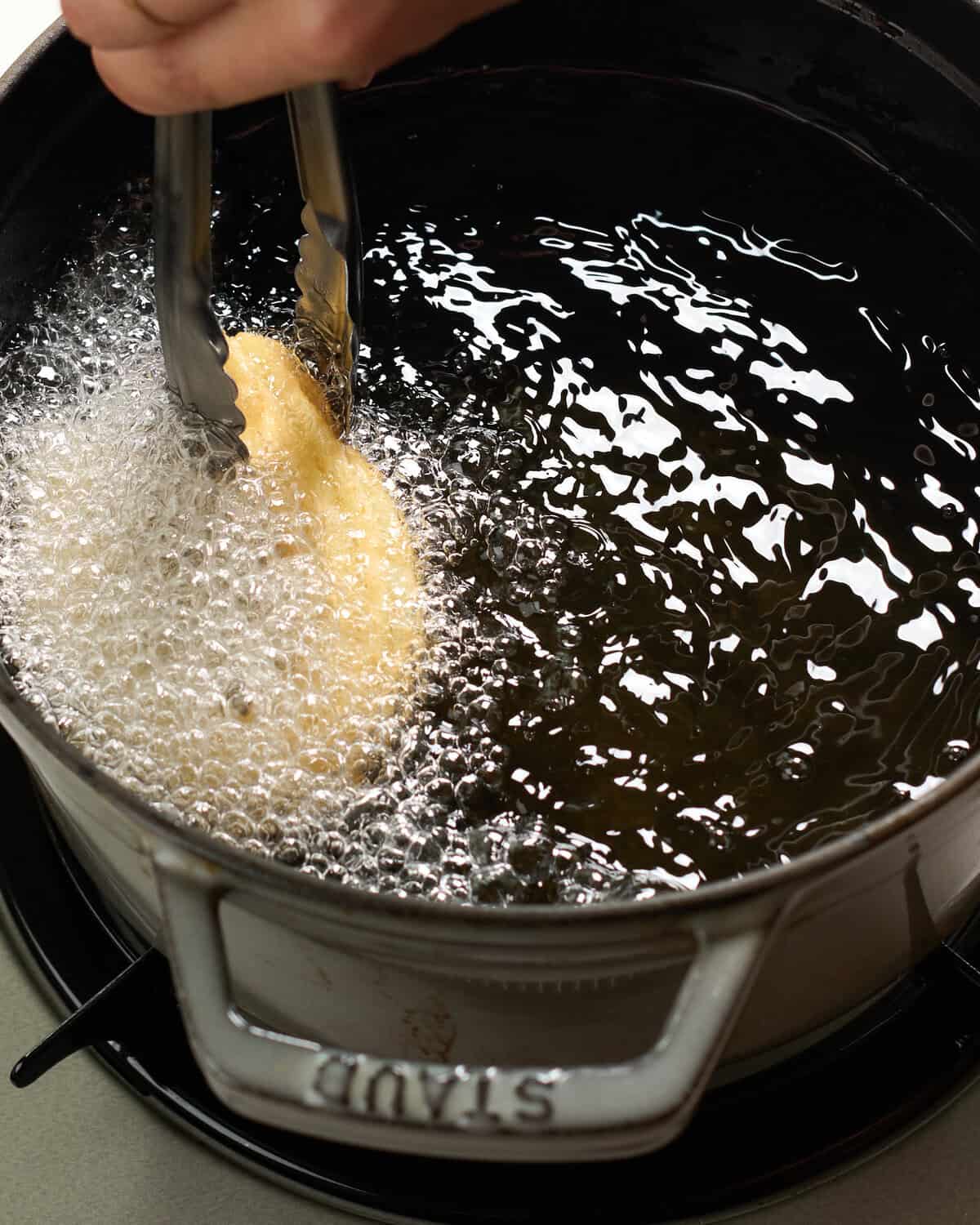 Churros converted into oil. 